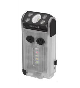 Фонарь брелок Boruit V30 UV EDC 900лм 100м с функцией Power Bank (Прозрачный) 722181 фото
