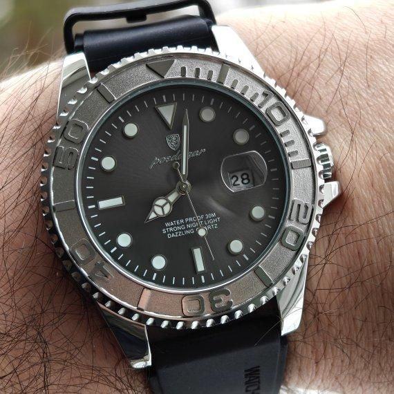 Чоловічий наручний кварцовий годинник Poedagar Pilot R-Series (2 ремінці) 719399 фото