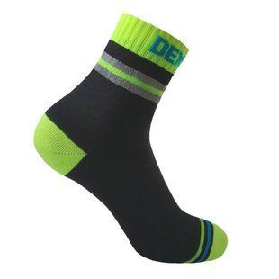 Водонепроникні спортивні шкарпетки Dexshell Pro Visibility Cycling DS648HVYS Чорні із зеленим (36-38) S 7121633 фото