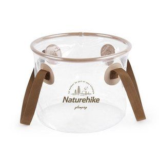 Відро складане для води із ПВХ Naturehike NH20SJ040 20л (Прозоре) 703527 фото