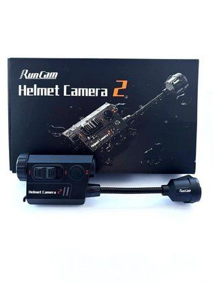 Водонепроникна екшн-камера RunCam Helmet Camera 2 з кріпленням на шолом і нічним зніманням (Чорний) 719634 фото