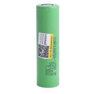 Аккумулятор LiitoKala 18650 Samsung 25R 2500мАч 20А (Зеленый) 250254 фото