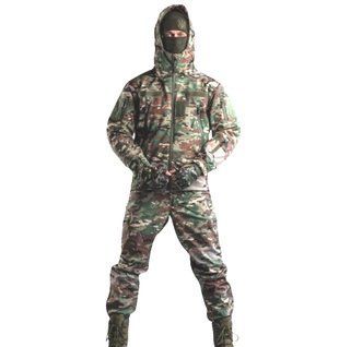 Демісезонний військовий костюм (куртка та штани) Софтшел Softshell Aura ВТ0476 (33-03) Мультикам S 718099 фото