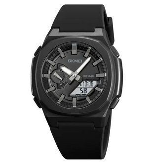 Чоловічий наручний спортивний годинник Skmei 2091 (Чорний з сірим) 70317211 фото
