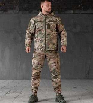 Армійський зимовий костюм Softshell (куртка та штани) Мультикам XXL 9004754 фото