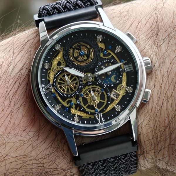 Чоловічий наручний кварцовий годинник WishDoIt Baks Fantastic (2 ремінці) 719761 фото