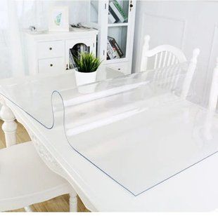 Мягкое стекло Силиконовая защитная скатерть для стола и мебели Soft Glass (3.9х1.0м) толщина 2.0мм Прозрачная 1470080 фото