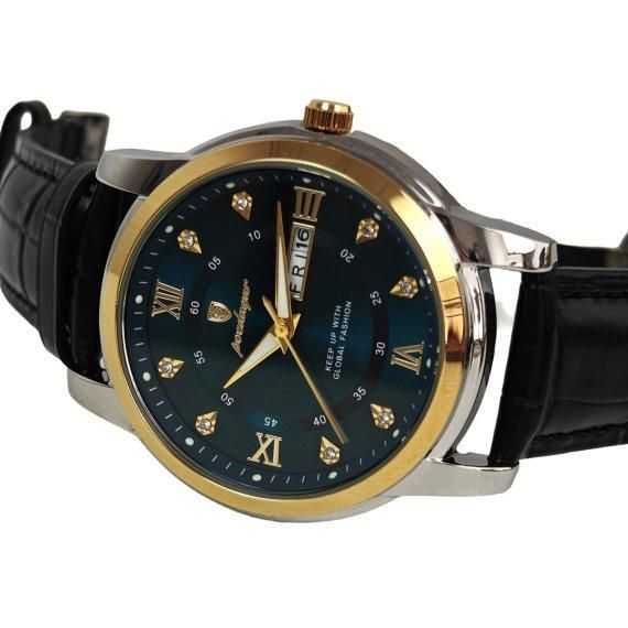 Чоловічий наручний класичний годинник Poedagar Unique Men Leather Deluxe (2 ремінці) 719408 фото