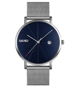 Мужские наручные часы Skmei Tiger 9183 Серебристые с синим циферблатом 918302 фото
