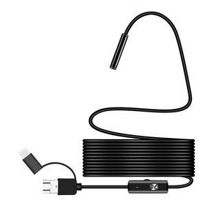 Ендоскоп водонепроникний 5 метрів Гнучка Usb камера для труб 570970 фото