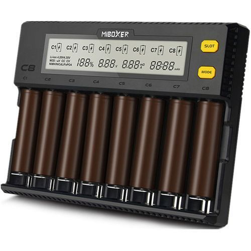 Зарядное устройство Miboxer C8 на 8 каналов (для аккумуляторов Ni-Mh Li-Ion LiFePO4) 900644 фото