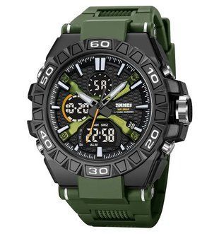 Чоловічий наручний водостійкий годинник Skmei 2220 (Зелений) 7187381 фото