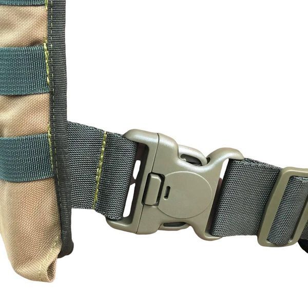 Плитоноска жилет без плит Cordura 1000D 25х30см із стропами Molle (Чорний) 2500676 фото