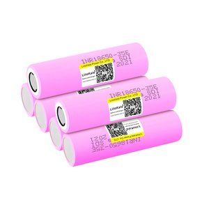 Аккумулятор INR18650 35E 3500mAh (Розовый) 350186 фото