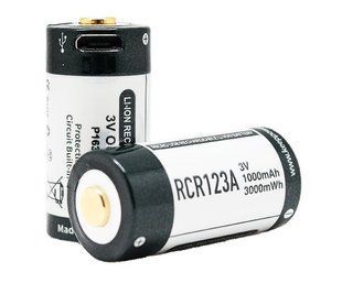 Акумулятор Li-ion Keeppower 16340 3.0В 1000mAh (P1634U2) + micro USB 16342 фото