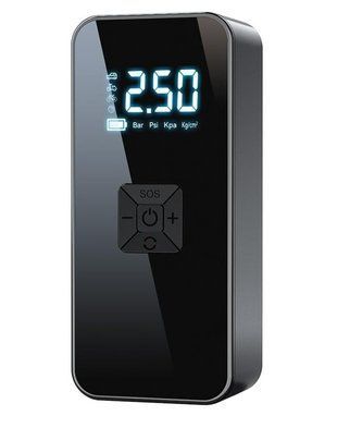 Акумуляторний насос автокомпресор CQB-ZX-801 60 W з функцією PowerBank TypeC 12 В з ліхтариком, сумкою та перехідниками 718916 фото