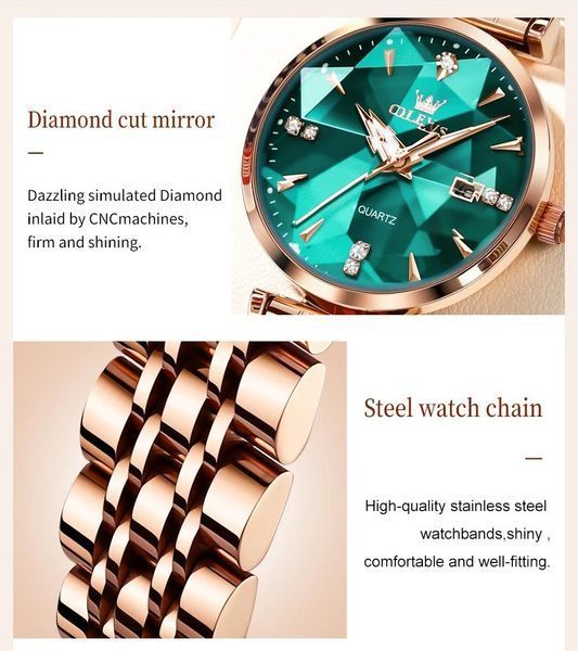 Olevs Diamond Leather Brown, 2 ремінці 2515 фото