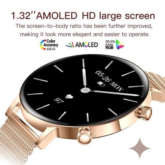 Розумний наручний смарт-годинник Smart Flower X Gold (2 ремінці) 719456 фото