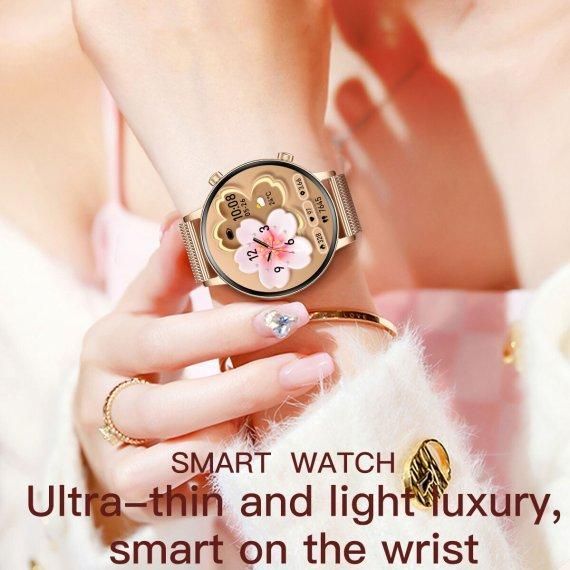 Розумний наручний смарт-годинник Smart Flower X Gold (2 ремінці) 719456 фото