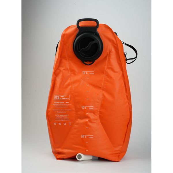 Полевой душ с емкостью для воды и насосом Flextail Tiny Shower Bag 20л Оранжевый 719165 фото