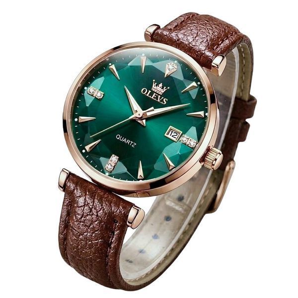 Olevs Diamond Leather Brown, 2 ремінці 2515 фото