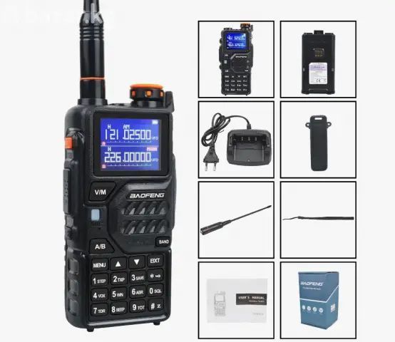 Тактична рація Baofeng UV-K5 Plus 10 Вт USB Type-C (Чорний) 722072 фото