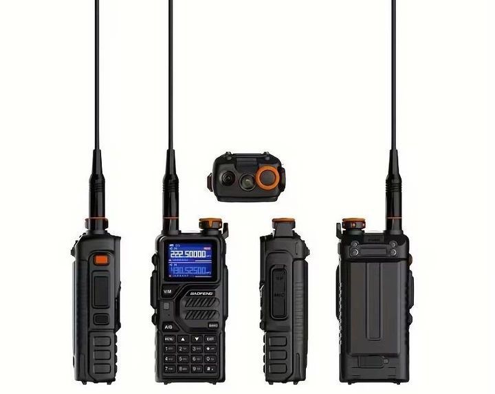 Тактична рація Baofeng UV-K5 Plus 10 Вт USB Type-C (Чорний) 722072 фото